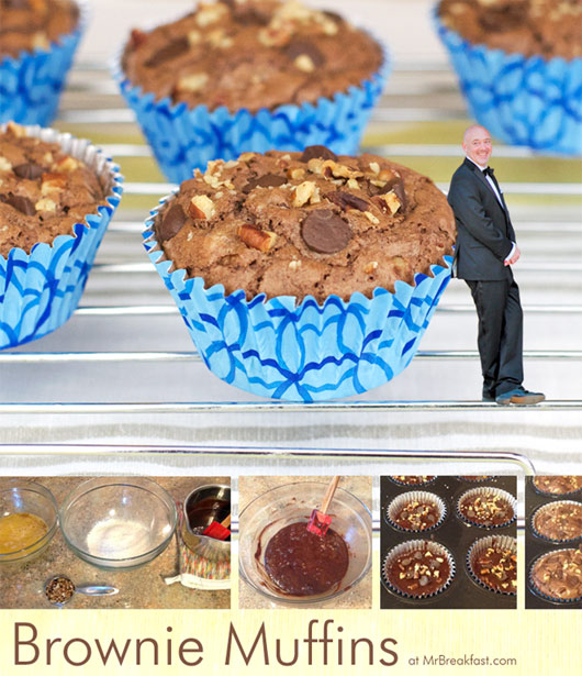 Brownie Muffin at MrBreakfast.com Brownie Muffins at MrBreakfast.com